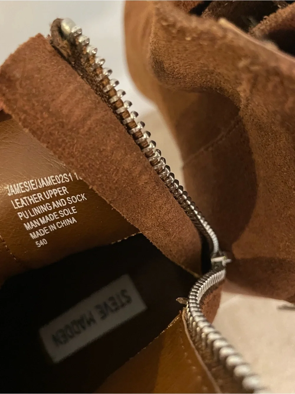 Steve Madden Women’s Cognac Brown Suede Pointed-Toe Ankle Boots Size 10